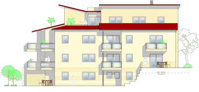 Ansicht von Süden